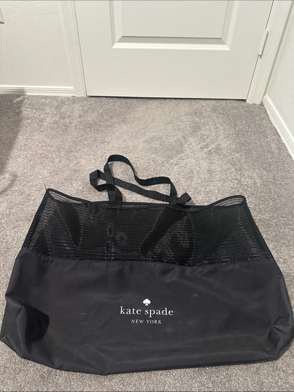 kate spade Black Mesh-Accent Tote